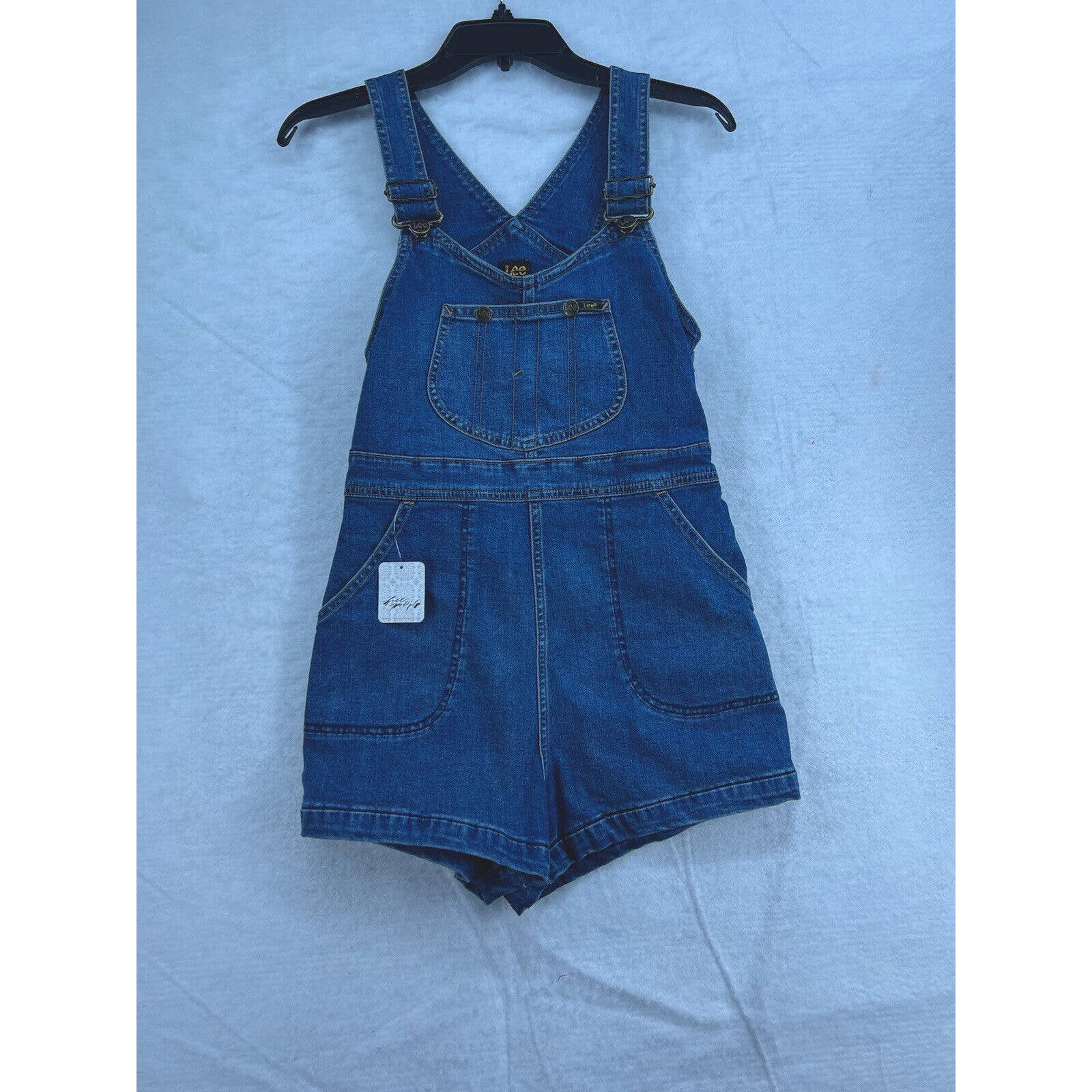 Free People Lee 1940's Bib Romper Shorts